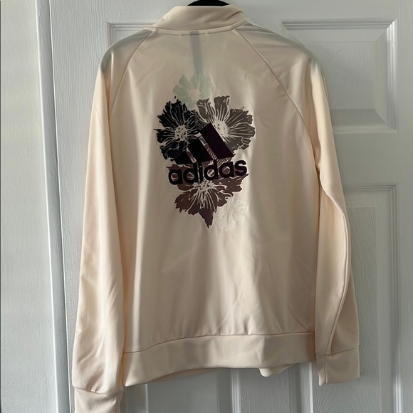 Adidas Cream Track Jacket - Picture 3 of 5